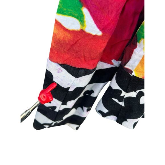 Nozomi Ishiguro Abstract multicolor Jacket Size LARGE 100% Cotton-37 inch Bust - Picture 6 of 13